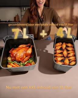 MKSS® Airfryer XXL - Dubbele Mand Airfryer — thumbnail 6