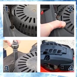 Terugslagstarter voor SV200 SV200ES R200 R200ES RM65-E RM65-ES RM65 M60 200cc motoren grasmaaier voor Mountfield voor Stiga Collector Multiclip Turbo Vervang onderdelen 118550161/2 — thumbnail 2