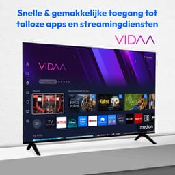MEDION 108 cm (43″) Ultra HD TV (Smart-TV, 4K, HDR10, VIDAA Store, Prime Video, Disney+, DAZN, Paramount+, HbbTV, PVR, Bluetooth, MD 843301) — thumbnail 3