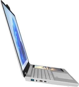 15.6" + 7" Dual-Screen Zakelijke Laptop, Intel N100 (3.4GHz), 16GB RAM, 1TB SSD, 180° Klapbaar, RGB Regenboog Toetsenbord met Ronde Toetsen, Vingerafdruksensor, Afneembare 2MP Webcam, IPS Touchscreen — thumbnail 4