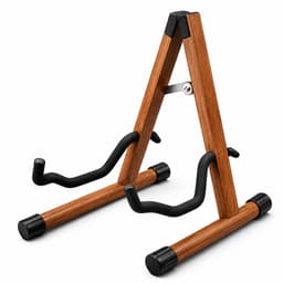 BOTC Gitaarstandaard – Guitar Stand – Basgitaar - Opvouwbare "A" - Standaard voor akoestische en elektrische gitaar - Hout — thumbnail 1