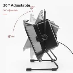 Rookafzuiger Ventilator - Luchtzuiveraar Afzuigkap - Solderen en Hobby - Verstelbare Snelheid - 2M Buislengte - Zwart — thumbnail 3