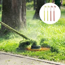 Vervangende Messen - Grastrimmer Bladen - Gazon Onderhoud - Flexibel Copolymeer - 60 of 120 Stuks - Rood Geel — thumbnail 2