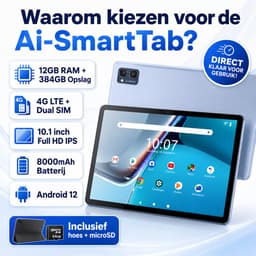 Elementkey Ai-SmartTab 10.1 Inch Android Tablet – 12GB RAM – 384GB Opslag – 4G LTE Dual SIM – Full HD IPS – 8000mAh — thumbnail 3