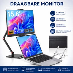 Draagbare Monitor Full HD IPS - Portable Monitor USB-C & HDMI 15.6 Inch — thumbnail 3