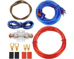 OUYLAF Kabelset Auto Versterker - audio kabel - 20 mm² audiokabelset - netsnoer - Subwoofer Kabelset Auto - auto-onderdelen - voor de meeste auto's