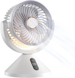Lucht Circulatie Ventilator - Tafelventilator Circulator - Verbeteren Luchtkwaliteit - 100 Snelheidsstanden - 16x13x20.5 cm - Wit — thumbnail 1
