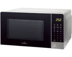 Swiss Haus® MW22 Combi Magnetron Vrijstaand – 20L Digitale Microgolfoven – 700W Microwave & 900W Grill – 11 Verwarmingsstanden – Zwart/Zilver