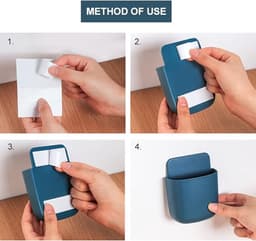 12 Stuks Afstandsbediening Houder - Afstandsbediening Wandhouder - Remote Controll Holder - Ab Houder - Opbergdoos Voor Wandmontage - Zelfklevende - Kleine Zelfklevende Organizer - Geschikt Voor Slaapkamers, Kantoren En Scholen — thumbnail 3
