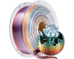 PLA Silk Filament - 3D Printer Draad - Objecten Printen - Zijdeachtige Kleurovergangen - 1.75 mm 1 kg - Regenboog