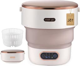 Mini Wasmachine met Centrifuge - Voor Kleine Wasgoed - Meerdere Programma's - miniapparaat — thumbnail 1