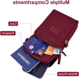 Kleine Schoudertas voor Mobiele Telefoon, Draagbare Crossbody Tas met Hoofdtelefoonaansluiting, Verstelbare Schouderriem voor Dames — thumbnail 3