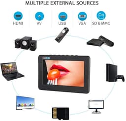 Store_7 - 7 Inch Portable TV - Digital TV - Draagbaar - 1080P - LCD - Geschikt voor slaapkamer, keuken, caravan en auto — thumbnail 4