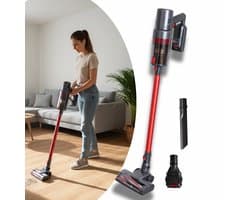 ADM Steelstofzuiger Draadloos – 250W – HEPA Filter – 2-in-1 Kruimeldief – Lichtgewicht – 0.8L – V12