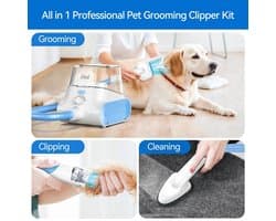 P30 Hondenverzorging - Vacuüm - Ultra-Low Noise - Pet - Stofzuiger - Grooming Kits - met 4,5L Grote Capaciteit Stofbox - Huisdier - Wit
