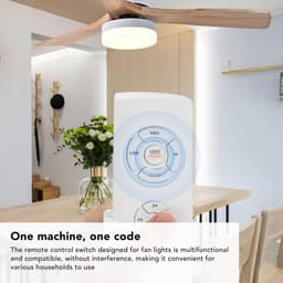 Allecto - Afstandsbedieningsset Plafondventilator - Lange Afstand - Timingfunctie - Universeel Ontwerp - Duurzaam Materiaal - Vervanging van oude a... — thumbnail 4