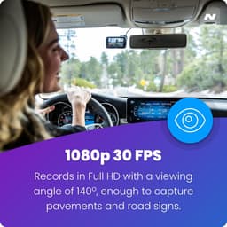 Dashcam Auto - Autocamera Rijcamera - Veilig Rijden - Draadloze Click & Go Houder - 1080p HD - Zwart — thumbnail 5