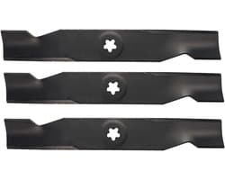Grasmaaier messen - Vervangende messen - Gazononderhoud - Set van 3 stuks - 422 mm lengte - Zwart