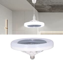 Allecto - Plafondventilator met Lampen - Verstelbare LED-ventilatorlamp - Stil - 30W - Geschikt voor Kinderkamer en Slaapkamer - 9,8 Inch Diameter — thumbnail 2