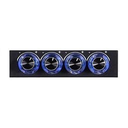 PC Fan Speed Controller, 4 Kanaals Koellichaam Controller voor Computer met Blauwe LED — thumbnail 2