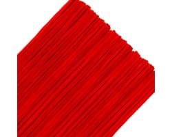 200 Stuks Pijp Reinigers Rood Chenille Draad voor Creatieve Klussen, 30 cm Buigzaam Pluche Ambachtelijk Draad voor DIY Decoraties