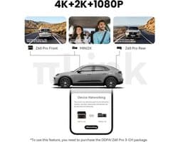 Dashcam – Autocamera – DVR – Videoregistratie – Bewegingsdetectie – 4K Ultra HD – 5GHz Wifi & ADAS Veiligheid
