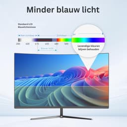 FlexVer® Curved Monitor - Beeldscherm - Computer - 24 Inch - Zwart — thumbnail 5