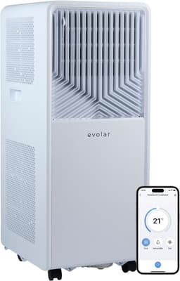 Evolar Mobiele Smart Airco - 7000 BTU - WiFi - App & Afstandsbediening - Airconditioner - met Afvoerslang - Slaapkamer, Woonkamer, Thuiskantoor - EVO-007CW — thumbnail 1