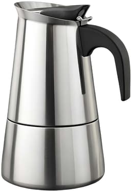 Cheffinger, Italiaans Koffiezetapparaat van RVS 12 Kopjes Inductie Compatibel voor Moka Koffie, Zilver — thumbnail 1