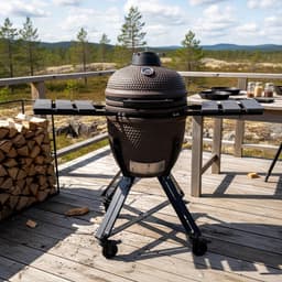 HEAT Premium Kamado Barbecue Fyregg 18 Bruin — thumbnail 2