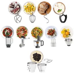 Kenwood KVL85.704SI keukenmachine - 1200W - met Ingebouwde weegschaal - 5+7L kom - Veel meegeleverde accessoires: blender, foodprocessor, citruspers, hakmolen, vleesmolen, spatel - Zilver — thumbnail 3