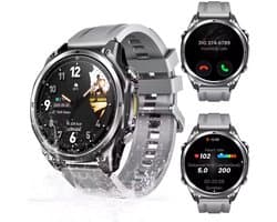 1.83inch HD TFT - Bellen AI Voice - Message - Hartslag & Slaap Monitor - Bloeddruk & O2 - 100+ Sport Modi - LED Zaklamp - 730mAh - Magnetic Laden -