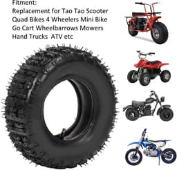 Dailygoods- Motorband 13x5.00-6 Lekbestendig - Binnenband 3.5/4.0-6 - Antislippatroon - Geschikt voor ATV/Quad - Hoogwaardig rubber - Geschikt voor langeafstandsraces - Buitenband — thumbnail 2
