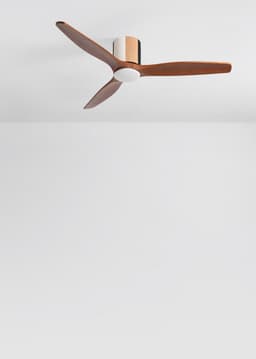 CREATE - Stille plafondventilator 100% hout 40W (Ø132cm) - Met licht LED - Afstandsbediening - 6 snelheden - Programmeerbaar - WIND CALM CUSTOM WOVEN — thumbnail 2