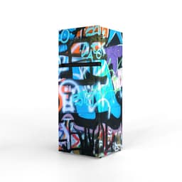 NUNKI MEDIUM-AGRA / Dubbel-Deurs Koelkast, E Klasse, 206l, Graffiti, Satin (ALL sides) — thumbnail 5