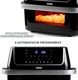 DOMO DO544FR Airfryer XXL - Heteluchtfriteuse - Family Edition - 10 L - 1800 W - Grillrek - PFAS vrij - Zwart — thumbnail 3