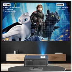 YOR® Mini beamers - Projector - Mini beamer - Zwart - 23cm x 18cm x 9cm — thumbnail 2