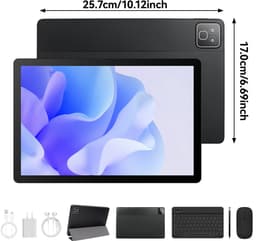 11 inch Tablet – 128GB opslag – 7800 mAh batterij – Android 16 – WiFi 6 – Tablet met Toetsenbord, Muis & Pen, Hoesje - Zwart — thumbnail 8