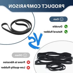 V-snaar 7PH 1971 voor wasdroger, compatibel met Electrolux AEG, vervangingsonderdeel voor optimale prestaties, duurzame kwaliteit en eenvoudige installatie — thumbnail 7