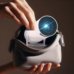Retoo Mini Projector 4K - Draagbare Video Beamer met Auto WiFi en Bluetooth — thumbnail 3