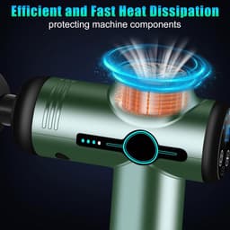 Mini Massagepistool – 99 Snelheden, 8 Massagekoppen, LCD-scherm, Stil en Draagbaar Spiermassage Apparaat voor Spierherstel en Ontspanning — thumbnail 4