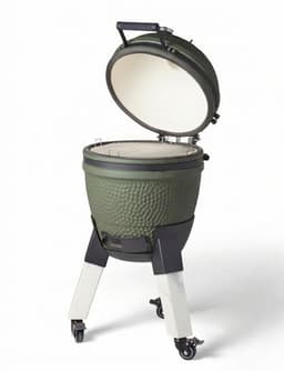 Moddern Original Kamado - aluminium marmer-look poten met wielen met rem - 8 tot 12 personen - Green — thumbnail 2