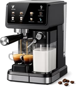 Velmio Espressomachine 20 Bar – Koffiemachines - Met Melkopschuimer - Stoommachine - Cappuccino - Zelfreinigend - Koffiezetapparaat - 1,5L Watertank — thumbnail 1