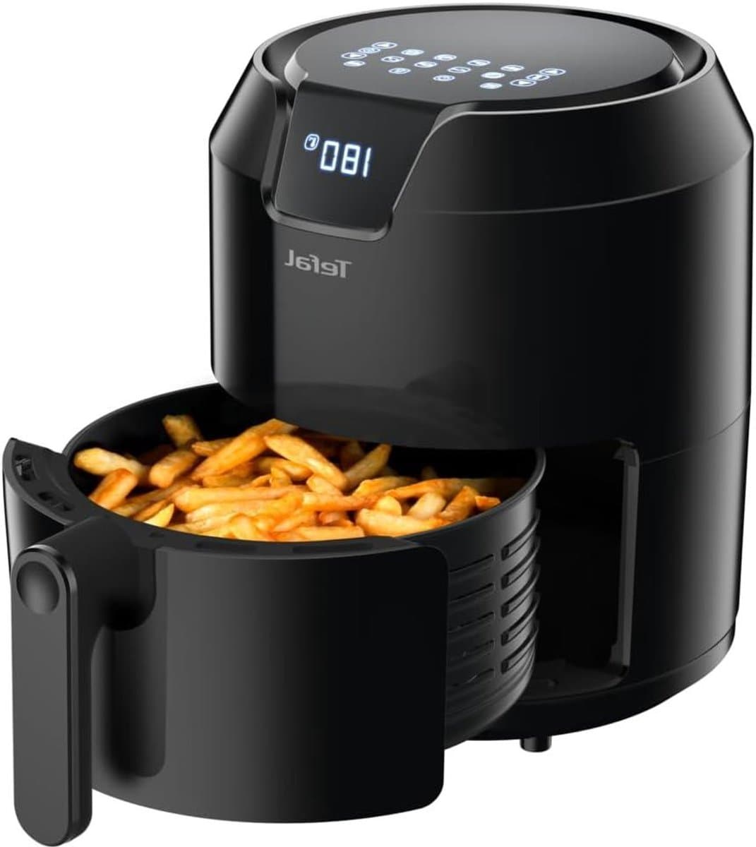 Heteluchtfriteuse XL - Airfryer Frituurpan - Gezond Frituren - XL Capaciteit 4.2L - 12 KG - Zwart — afbeelding 1