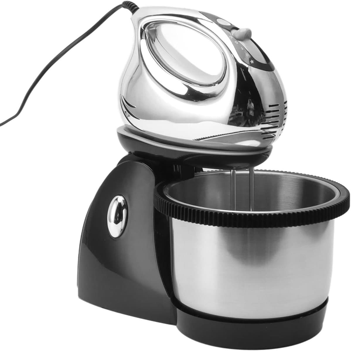 Elektrische Deegmixer - Keukenmixer Gardemix - Bakken en Mixen - Roestvrij Staal - 2.6 liter - Wit — afbeelding 1