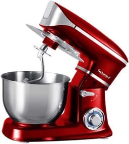 Keukenmachine - Mixer - Bakken en Koken - Planetaire Beweging - 6.5 Liter Kom - Rood — thumbnail 1