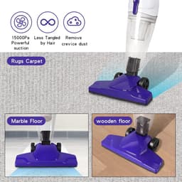 Lichtgewicht Stofzuiger - Handstofzuiger - Snel Huis Schoonmaken - 11-in-1 Multifunctioneel - 15 kPa Zuigkracht - Violet — thumbnail 5