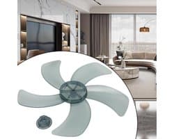 Vervanging Ventilatorblad - Ventilatoronderdeel Blad - Ventilator Koeling - Vijf Bladeren Ontwerp - 16 inch - Zwart