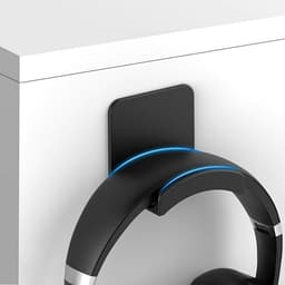 Hoofdtelefoonstandaard, wandmontage, boren niet nodig, montagebeugel onder de muur, hoofdtelefoonhouder, haak, houder voor gaminghoofdtelefoon — thumbnail 1