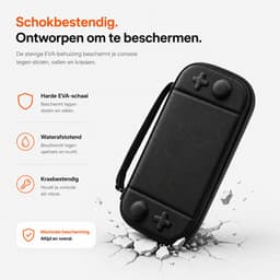 Case Geschikt voor Nintendo Switch 2 - Met opbergvak voor 12 games - Hoesje Geschikt voor Switch 2 - Waterdicht en schokbestendig - Zwart — thumbnail 4